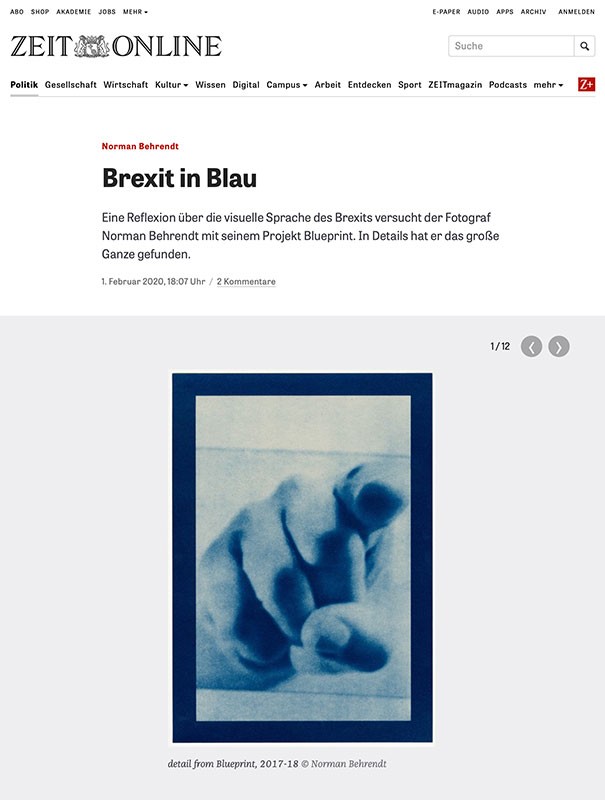 “Blueprint” at ZEIT Online