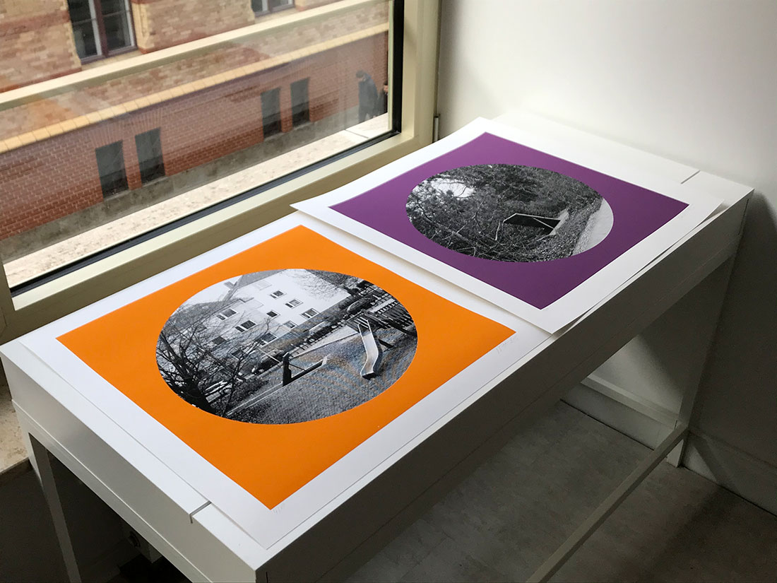 The first 3 screenprints of my work “Exit” are out!